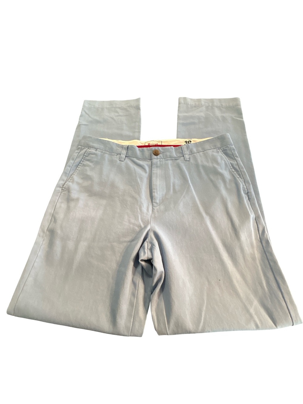 Stafford Prep Men's Light Blue Chino Pants Size 36x34 Cotton